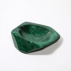 Mid Century Modernist Malachite Bowl Ashtray - 3703534