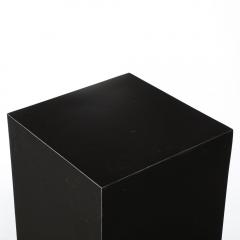 Mid Century Modernist Matte Black Laminate Pedestal - 4233582