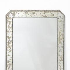 Mid Century Modernist Minimal Mirror with Antiqued Border - 4622932