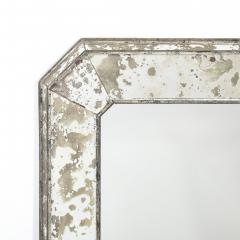 Mid Century Modernist Minimal Mirror with Antiqued Border - 4622936