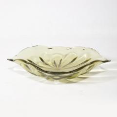 Mid Century Modernist Organic Undulating Hand Blown Murano Glass Centerpiece - 4037756