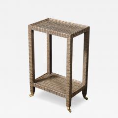 Mid Century Modernist Python Side Table with Brass Castors by Karl Springer - 4659939