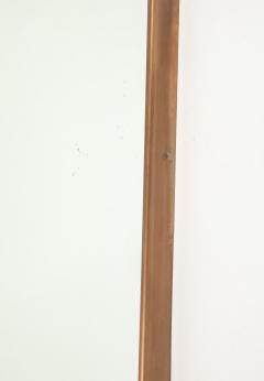 Mid Century Modernist Rectangular Brass Wall Mirror - 4754918