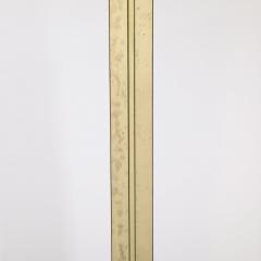 Mid Century Modernist Rectilinear Floor Lamp in Brass Black Enamel - 3553713