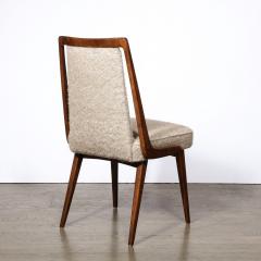 Mid Century Modernist Sculptural Frame Back Chair in Walnut Holly Hunt Fabric - 3040561