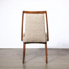 Mid Century Modernist Sculptural Frame Back Chair in Walnut Holly Hunt Fabric - 3040567