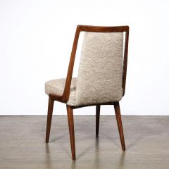 Mid Century Modernist Sculptural Frame Back Chair in Walnut Holly Hunt Fabric - 3040568