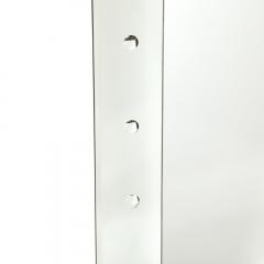 Mid Century Modernist Shadowbox Mirror W Reverse Beveled Detailing - 3752518
