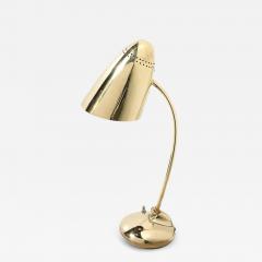 Mid Century Modernist Space Age Polished Brass Table Lamp - 3979010