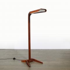 Mid Century Modernist Teak Bentwood Sculptural Floor Lamp with Diffuser - 4745472