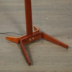 Mid Century Modernist Teak Bentwood Sculptural Floor Lamp with Diffuser - 4745481