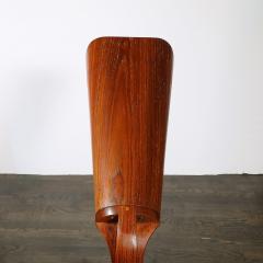 Mid Century Modernist Teak Bentwood Sculptural Floor Lamp with Diffuser - 4745501