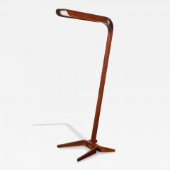 Mid Century Modernist Teak Bentwood Sculptural Floor Lamp with Diffuser - 4746384