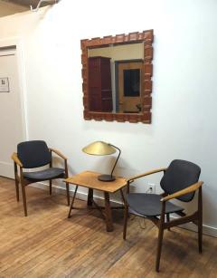 Mid Century Modernist Teak Mirror - 3978101