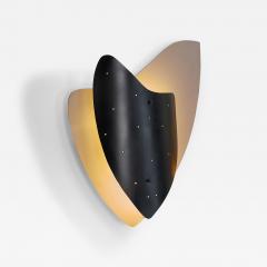 Mid Century Modernist Wall Lamp in Metal The Netherlands 1950s - 4296947