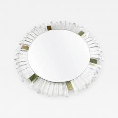 Mid Century Modetn Sunburst Crystal Mirror by Kalmar Austria 1960s - 2055494