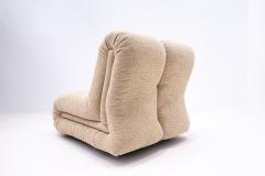 Mid Century Modular Cream Fabric Sofa in the Style of Claudio Vagnoni - 2410503
