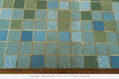 Mid Century Mosaic Tile Top Low Coffee Table - 4293087