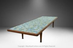 Mid Century Mosaic Tile Top Low Coffee Table - 4293100