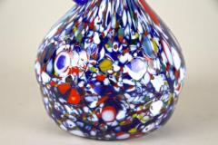 Mid Century Multicolor Murano Glass Vase by Fratelli Toso Italy circa 1940 50 - 3595102
