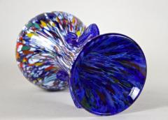 Mid Century Multicolor Murano Glass Vase by Fratelli Toso Italy circa 1940 50 - 3595104