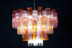 Mid Century Multicolored Murano Glass Tronchi Chandelier - 4713735