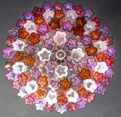 Mid Century Multicolored Murano Glass Tronchi Chandelier - 4713740
