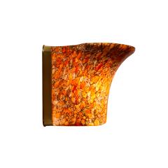 Mid Century Multicolored Pair Of Murano Glass Wall Sconces Germany 1960 - 4744442