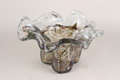 Mid Century Murano Glass Bowl Glass Sculpture Italy ca 1950 - 3631606