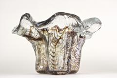 Mid Century Murano Glass Bowl Glass Sculpture Italy ca 1950 - 3631607
