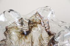 Mid Century Murano Glass Bowl Glass Sculpture Italy ca 1950 - 3631611