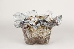 Mid Century Murano Glass Bowl Glass Sculpture Italy ca 1950 - 3631616