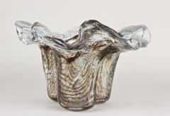 Mid Century Murano Glass Bowl Glass Sculpture Italy ca 1950 - 3631619