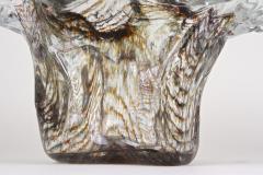 Mid Century Murano Glass Bowl Glass Sculpture Italy ca 1950 - 3631621
