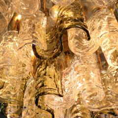 Mid Century Murano Glass Chandelier Circa 1970 - 4376577