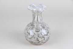Mid Century Murano Glass Vase Glass Jug With Bubbles Italy circa 1960 - 3574864