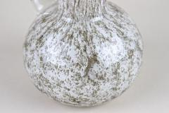 Mid Century Murano Glass Vase Glass Jug With Bubbles Italy circa 1960 - 3574867