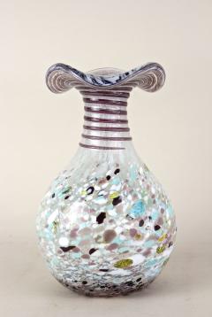 Mid Century Murano Glass Vase Multicolored Italy circa 1950 - 4350787