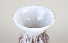 Mid Century Murano Glass Vase With Brown Grey Black Tones Italy circa 1970 - 4753436
