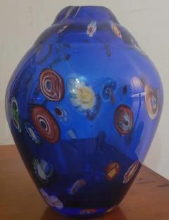 Mid Century Murano Millefiori Style Art Glass Vase - 4128025