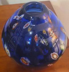 Mid Century Murano Millefiori Style Art Glass Vase - 4128068