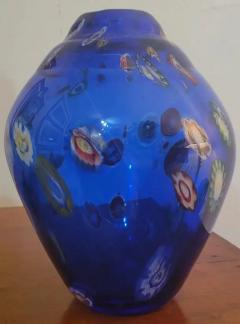Mid Century Murano Millefiori Style Art Glass Vase - 4128071