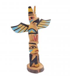 Mid Century NW Coast Indian Totem Pole - 2491562