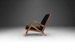 Mid Century Oak Lounge Chair for Souplina France circa 1950s - 3931755