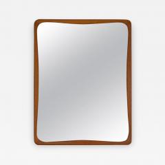 Mid Century Oak Rectangular Wall Mirror - 652550