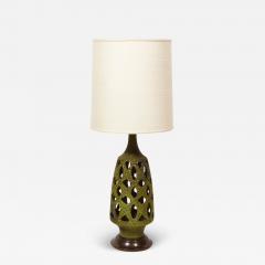 Mid Century Organic Modern Sculptural Latticework Table Lamp - 1734232