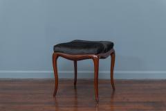 Mid Century Ottoman with Cowhide Upholstery - 2275965