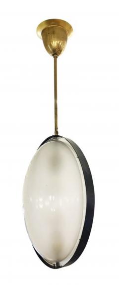 Mid Century Oval Pendant Italy 1960s - 3466066