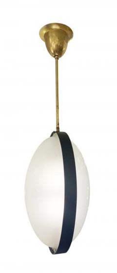 Mid Century Oval Pendant Italy 1960s - 3466071