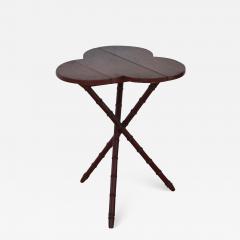 Mid Century Painted Wood Trefoil Side Table - 1960044